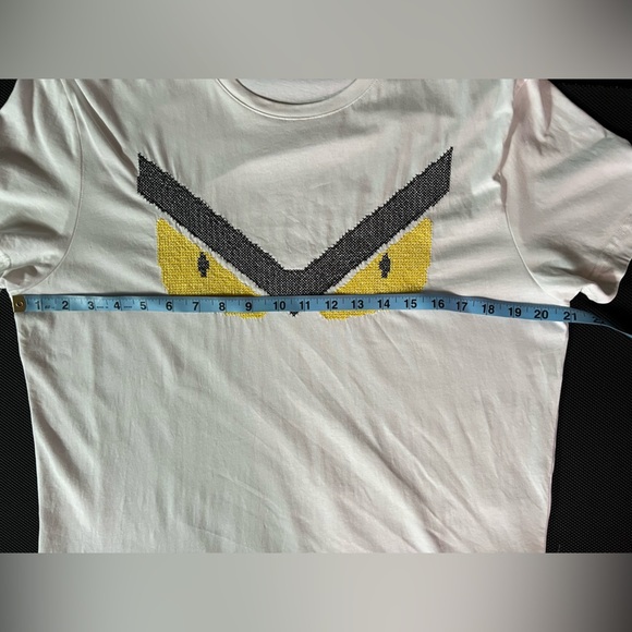 Fendi White Monster Eyes Tee size 52 (XL) - Picture 7 of 8